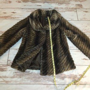 Alfani Faux Fur Brown Coat